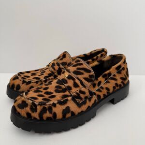 Tory Burch Classic Lug Loafer in Leopard